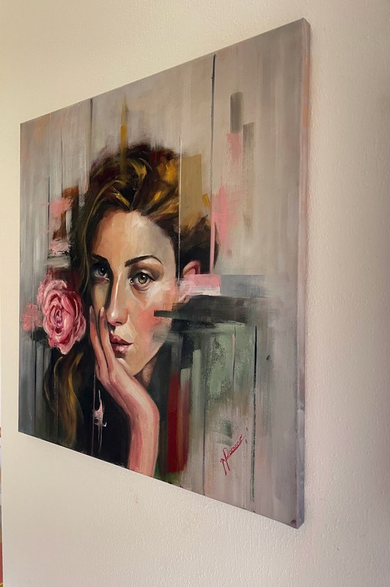 The girl with the Rose