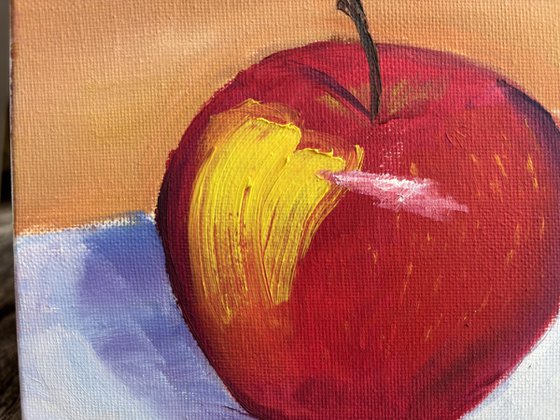 Still life with an apple