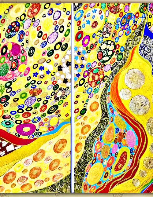 Inspiration by Klimt abstract by BAST