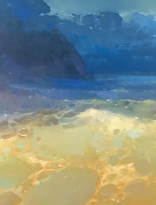 South Bay, Original oil painting, Handmade artwork, Large size, One of a kind Signed by Vahe Yeremyan