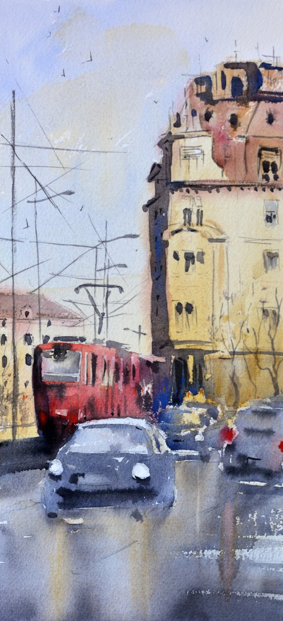 Tramvaj broj 2 Beograd 17x36 cm 2020