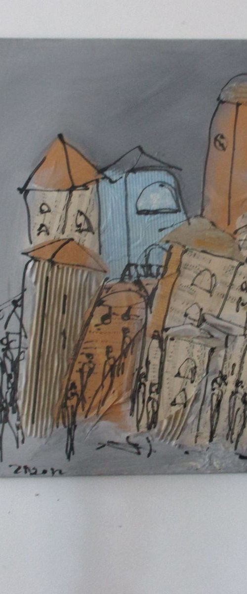 Collage italian city 2 by Sonja Zeltner-Müller