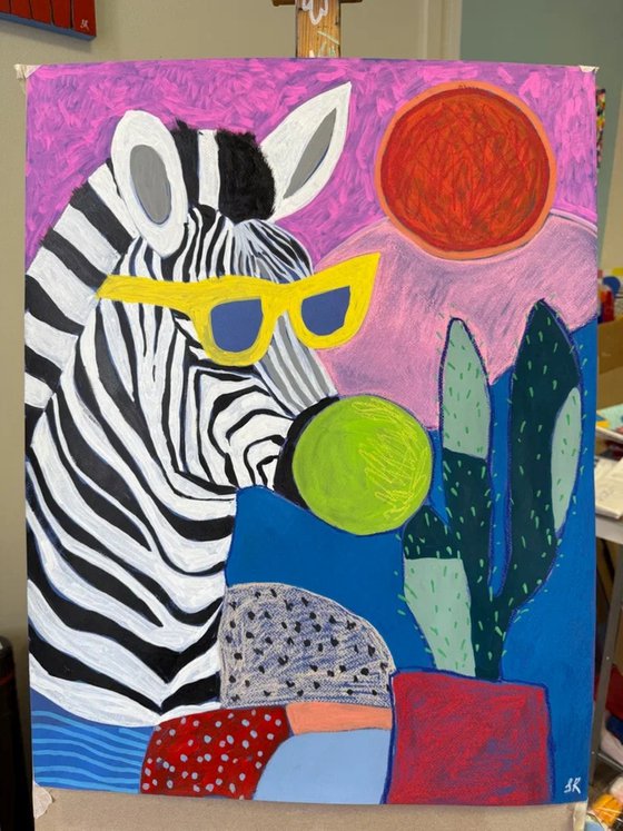 Whimsical Zebra