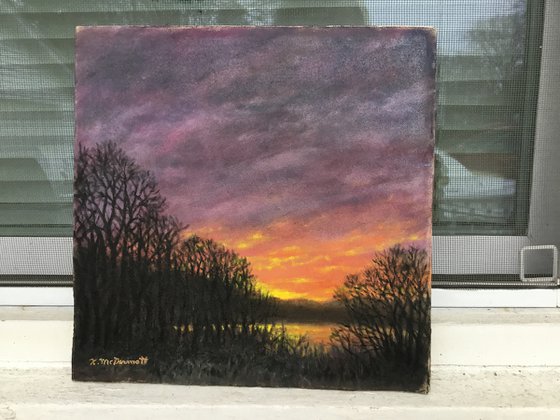 NEW DAY DAWNING # 2 - oil 10X10 canvas (SOLD)