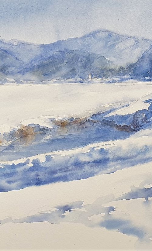 PATH IN DEEP SNOW by Beata van Wijngaarden