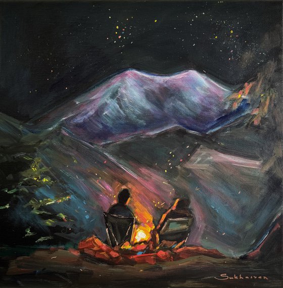 In the Woods by the Fire
