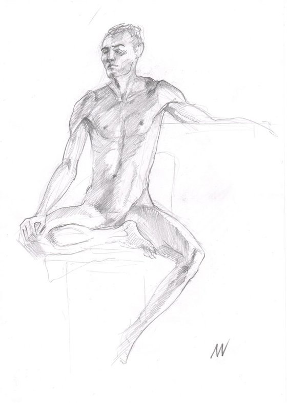 Sketch of Human body. Man.42