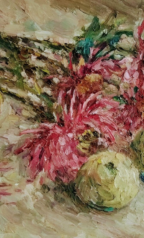 Still life with apples in autumn by Elena Klyan