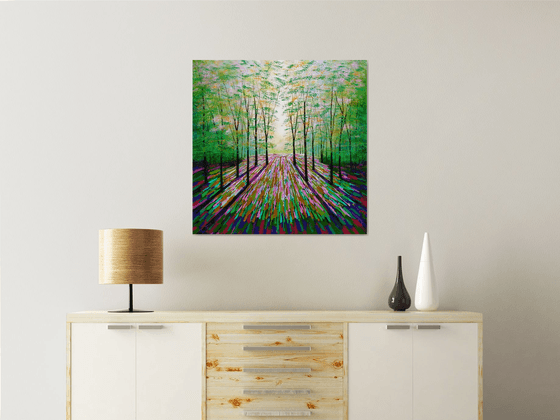 Gold and Magenta Wood