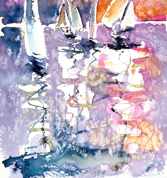 Sailboats resting