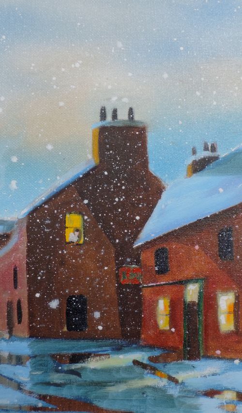 Cold walk home by Gordon Bruce