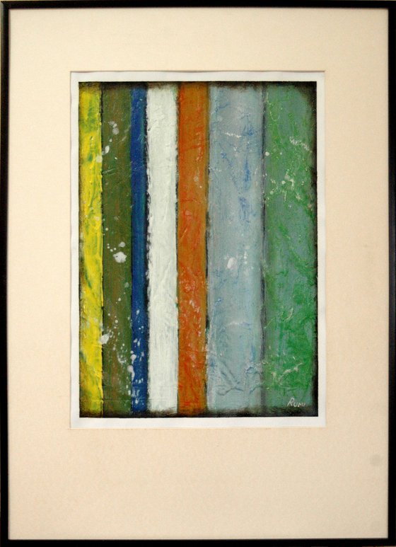 Abstract Variations # 84. Matted and framed.