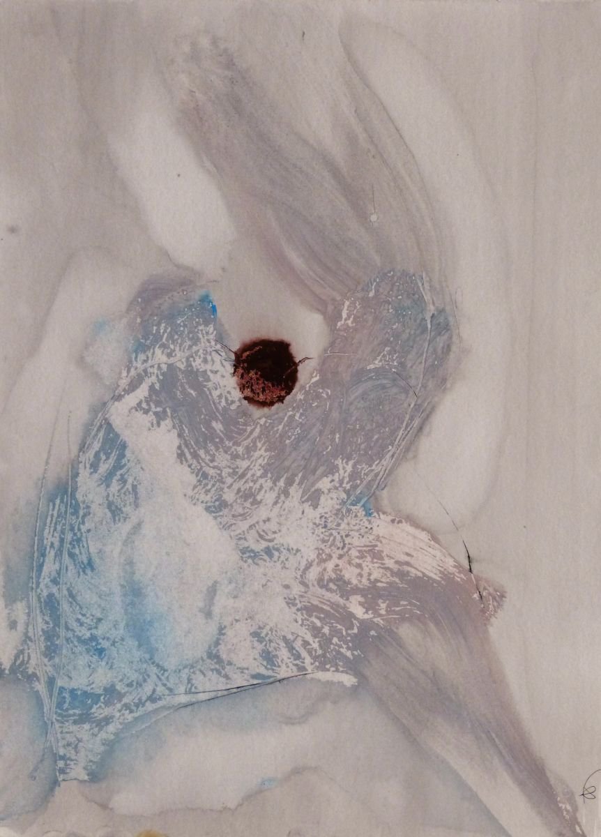 Abstract Acrylic Painting By Frederic Belaubre, 11 X 17, Prolegomena, Original Artwork