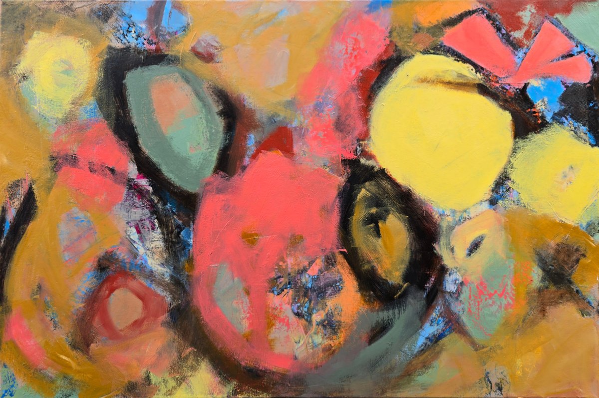 Expressive Oil Painting , Light In Late Afternoon By Faith Patterson, 36 X 24, Artwork For Sale On Artfinder