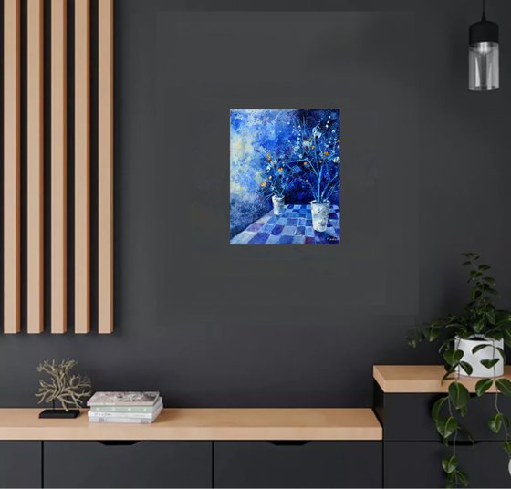 abstract blue Still life
