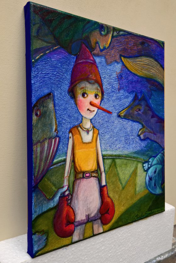 THE WINNER, PINOCCHIO - ( 30 x 25 cm )