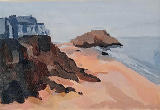 Postcard of Catherine's Island Castle beach