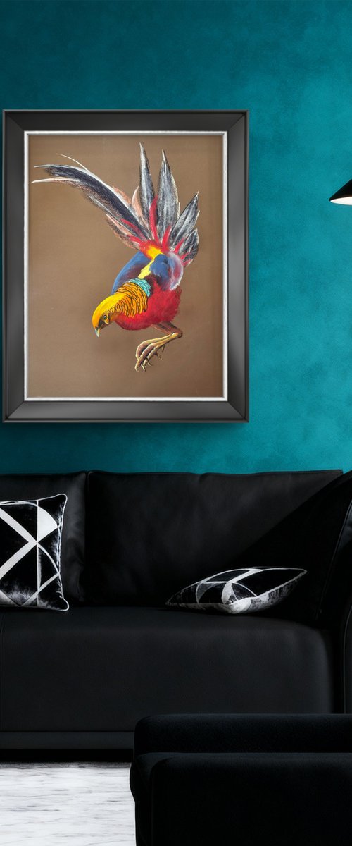 Golden Phaesant by Yuliia Sharapova