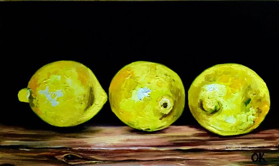 LEMONS.. Still life.