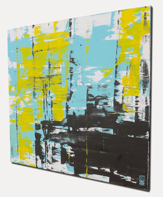 Static yellow square