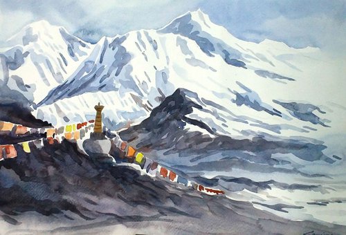 Majestic Himalayan Peaks by Samiran Sarkar