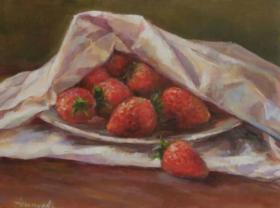 Strawberries (9x12x0.7'')