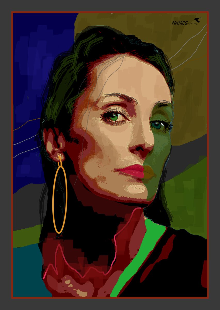 Impressionistic Portrait Acrylic Painting By Joe Mcharg, 30 X 42, Skepticism 30X42, Original Artwork