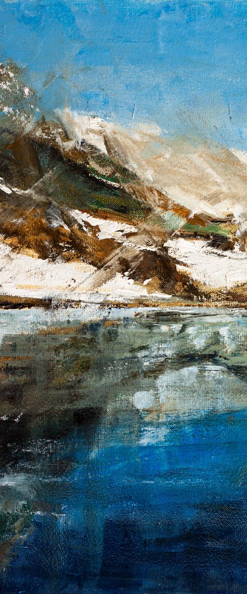 Mountain  landscape by Aleksandr Neliubin