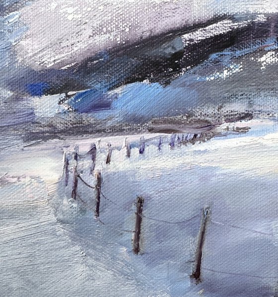 Footprints in the snow