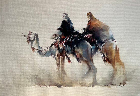 "Desert Caravan: The Resilient Spirit"