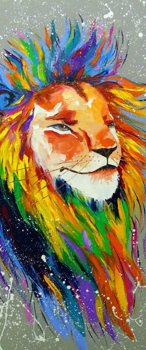 Rainbow Lion by Olha Darchuk