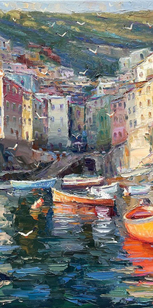 "City by the Pier" by Evgeny Chernyakovsky