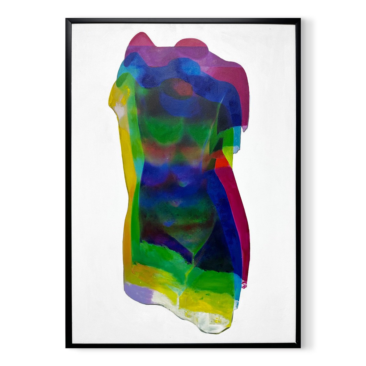 Abstract Painting By Victo, 29 X 41", Aphrodite 2.0, Original Artwork