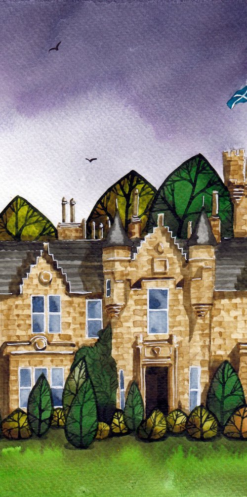 Rothes Glen Castle, Scotland by Terri Smith