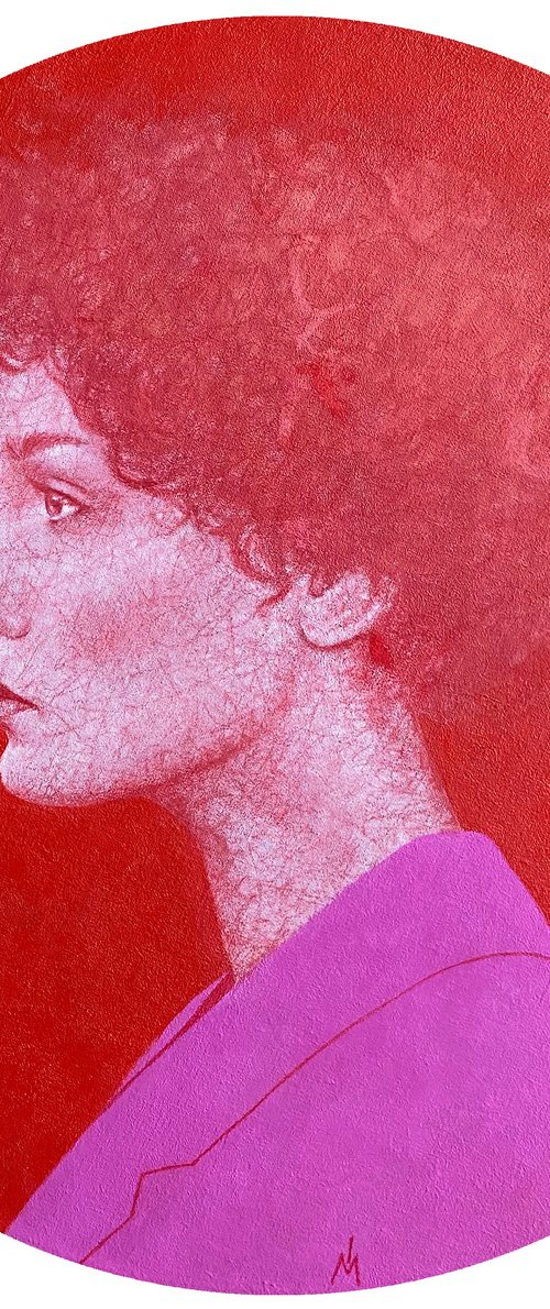 WOMAN IN A PINK JACKET by Margarita Ivanova