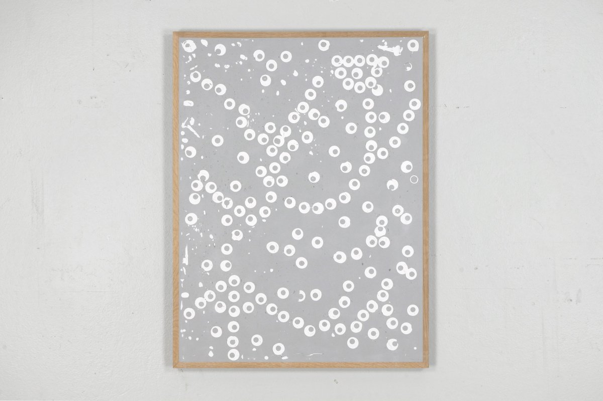 Geometric Abstract Painting By Johan Soderstrom, 25 X 33, #296 Wishing Well, Original Artwork