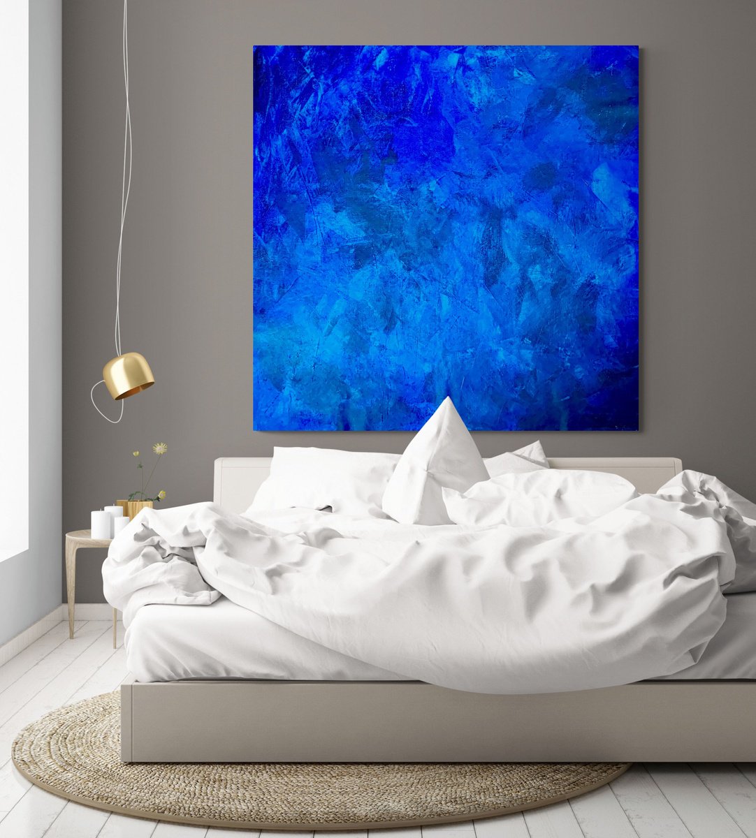  Beyond The Blue Sea No. 3724A By Anita Kaufmann, 55 X 55, Artwork For Sale On Artfinder