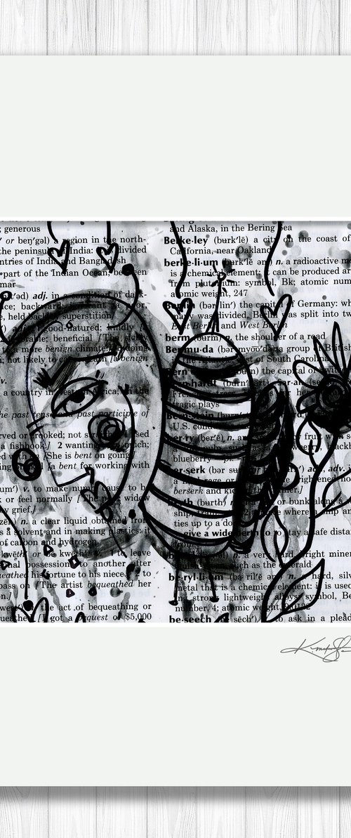 Funky Doodle Bug 1 - Ink Illustration by Kathy Morton Stanion by Kathy Morton Stanion