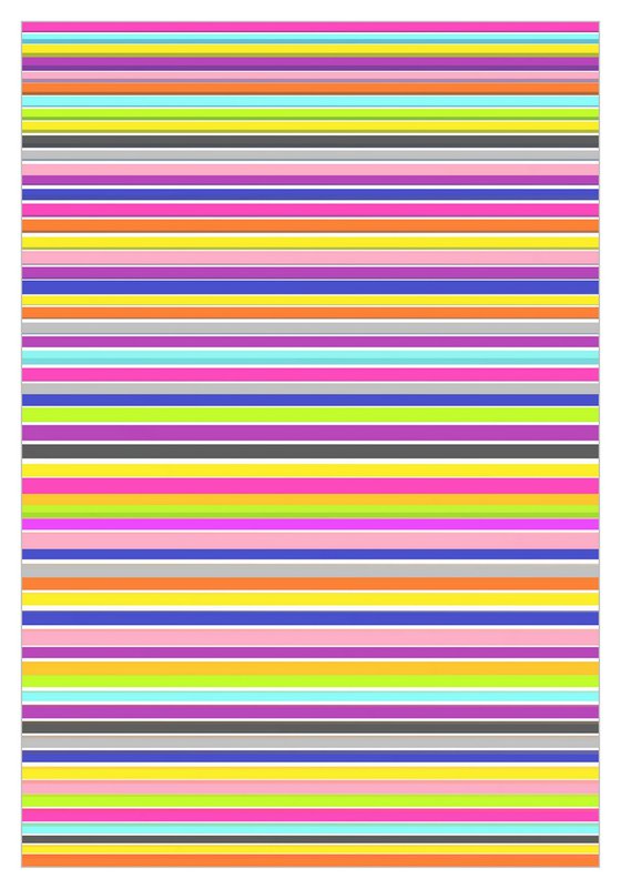 Abstraction art multi-colored yellow pink gray blue stripes