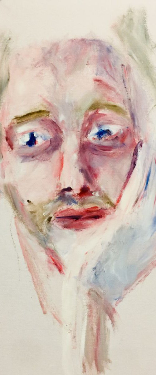 Face Study 2 Oil On Paper 1... by Ryan  Louder