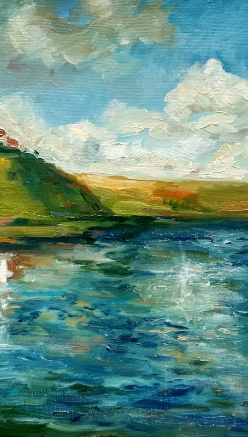 Landscape with clouds by Ann Krasikova