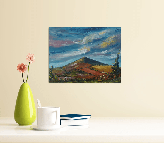 Autumn Colours on Croghan Mountain - my first painting of 2019