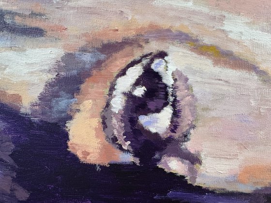 ELECTRIC SILENCE ACRYLIC ON CANVAS 80x80cm