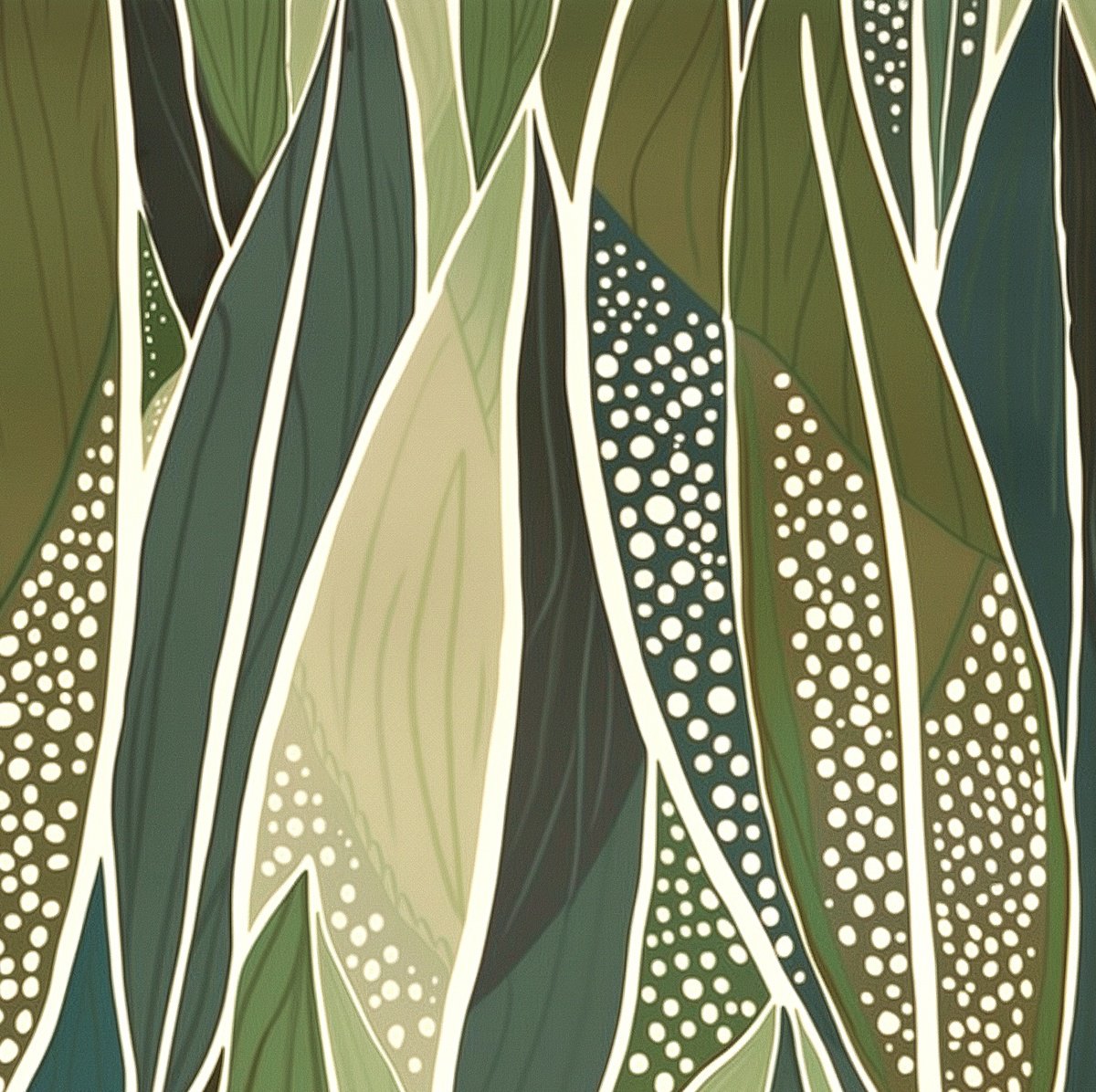 Acrylic Painting , Plant Code #1 By V+V Kniazievi, 59 X 59, Artwork For Sale On Artfinder