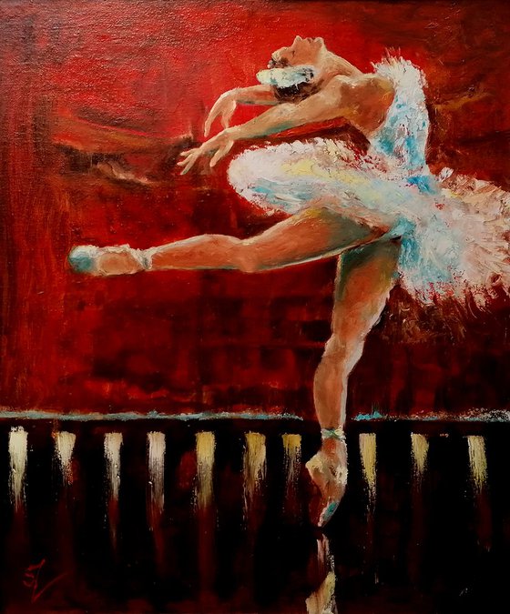 Ballet dancer on Stage