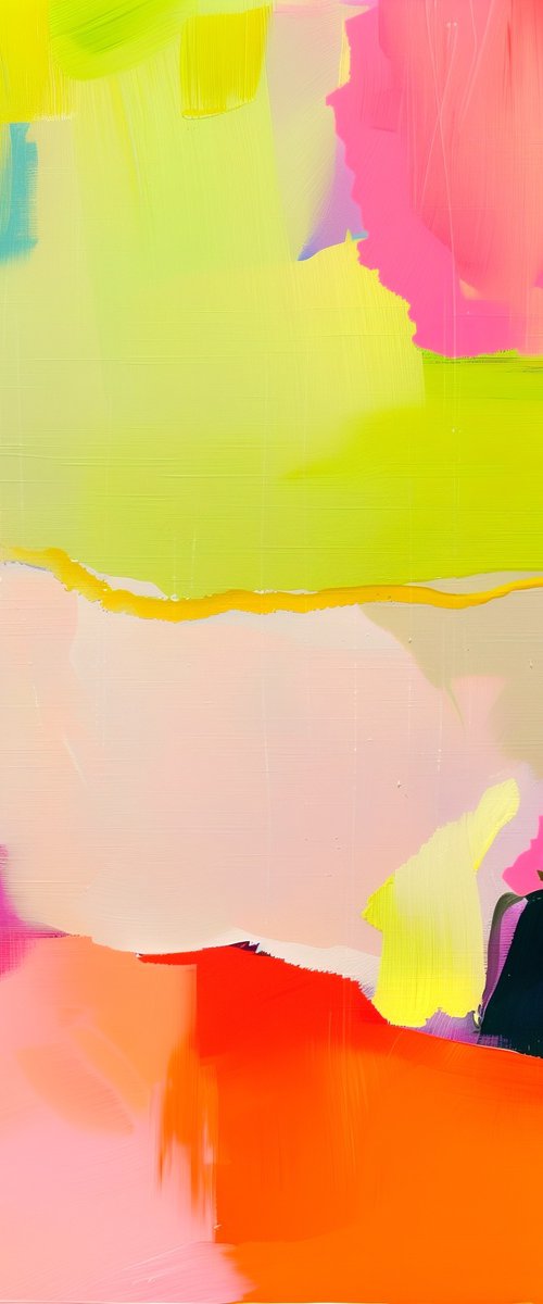 Kiss of Lime and pink #1 by V+V Kniazievi