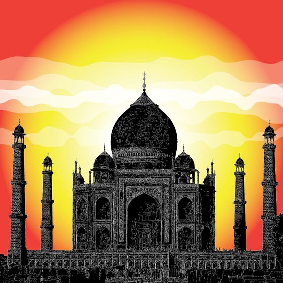 TAJ MAHAL SUNSET