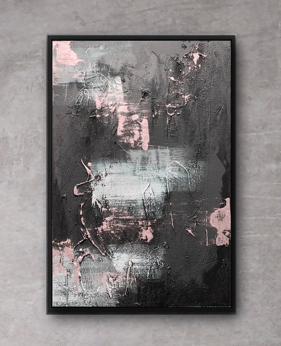 Black Pink Abstract Flashes