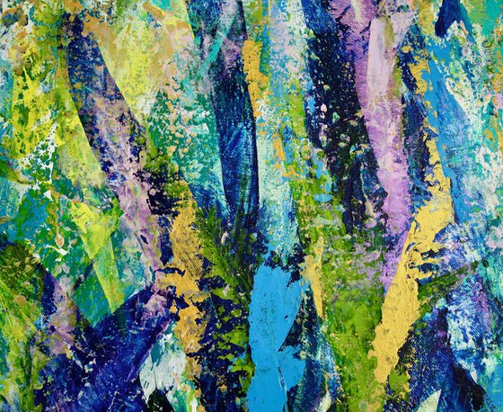 Regrowth (Lush Greenery) | Very large abstract painting