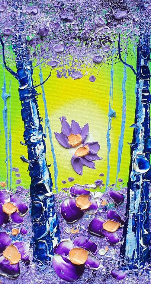 "Violet Forest & Flowers in Love" by Phil Broad